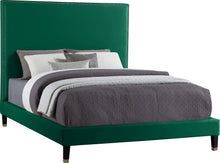Load image into Gallery viewer, Harlie Green Velvet King Bed