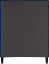 Load image into Gallery viewer, Harlie Navy Velvet Twin Bed