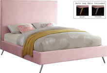 Load image into Gallery viewer, Jasmine Pink Velvet Full Bed
