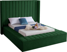 Load image into Gallery viewer, Kiki Green Velvet Full Bed (3 Boxes)