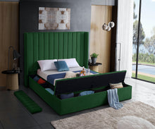 Load image into Gallery viewer, Kiki Green Velvet Full Bed (3 Boxes)