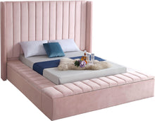 Load image into Gallery viewer, Kiki Pink Velvet Full Bed (3 Boxes)