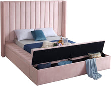 Load image into Gallery viewer, Kiki Pink Velvet King Bed (3 Boxes)