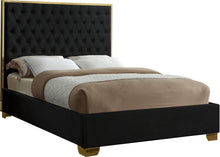 Load image into Gallery viewer, Lana Black Velvet King Bed