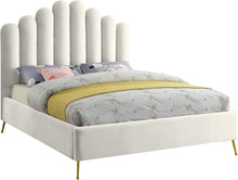 Load image into Gallery viewer, Lily Cream Velvet King Bed