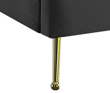 Load image into Gallery viewer, Lily Grey Velvet King Bed