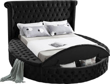Load image into Gallery viewer, Luxus Black Velvet Full Bed (3 Boxes)