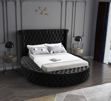 Load image into Gallery viewer, Luxus Black Velvet King Bed (3 Boxes)