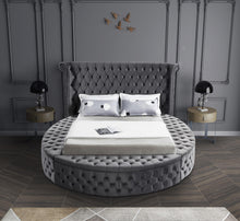 Load image into Gallery viewer, Luxus Grey Velvet Full Bed (3 Boxes)
