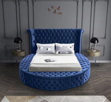 Load image into Gallery viewer, Luxus Navy Velvet King Bed (3 Boxes)