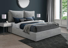 Load image into Gallery viewer, Misha Light Grey Polyester Fabric King Bed (3 Boxes)