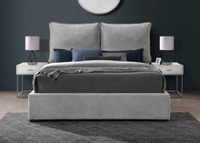 Load image into Gallery viewer, Misha Light Grey Polyester Fabric Full Bed (3 Boxes)