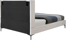 Load image into Gallery viewer, Nadia Cream Velvet King Bed