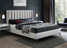 Load image into Gallery viewer, Nadia Cream Velvet Queen Bed