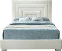 Load image into Gallery viewer, Nora Cream Velvet King Bed