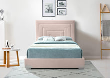 Load image into Gallery viewer, Nora Pink Velvet King Bed