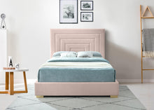 Load image into Gallery viewer, Nora Pink Velvet King Bed
