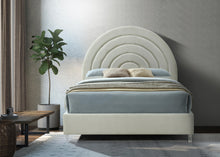 Load image into Gallery viewer, Rainbow Cream Velvet Queen Bed