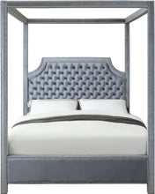 Load image into Gallery viewer, Rowan Grey Velvet Queen Bed (3 Boxes)