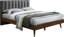 Load image into Gallery viewer, Vance Grey Linen Fabric Queen Bed (3 Boxes)