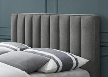 Load image into Gallery viewer, Vance Grey Linen Fabric King Bed (3 Boxes)