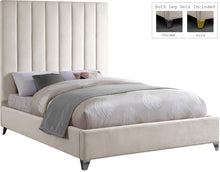 Load image into Gallery viewer, Via Cream Velvet Queen Bed