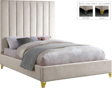 Load image into Gallery viewer, Via Cream Velvet King Bed