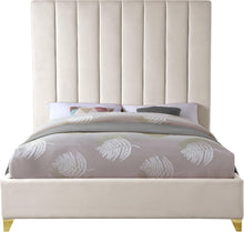 Load image into Gallery viewer, Via Cream Velvet King Bed