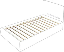 Load image into Gallery viewer, Zara Grey Velvet Twin Bed (3 Boxes)