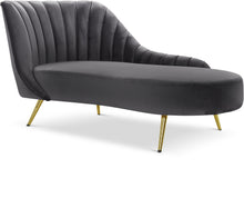 Load image into Gallery viewer, Margo Grey Velvet Chaise