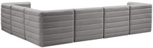 Load image into Gallery viewer, Quincy Grey Velvet Modular Sectional