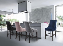 Load image into Gallery viewer, Oxford Navy Velvet Stool
