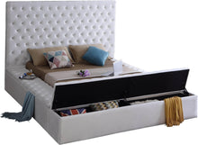 Load image into Gallery viewer, Bliss White Velvet Full Bed (3 Boxes)