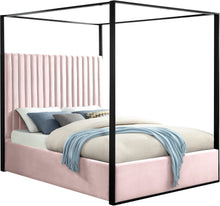 Load image into Gallery viewer, Jax Pink Velvet King Bed