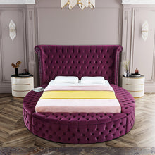 Load image into Gallery viewer, Luxus Purple Velvet Full Bed