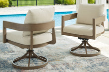 Load image into Gallery viewer, Serene Bay Outdoor Swivel Dining Chair with Cushion (Set of 2)