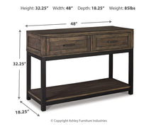 Load image into Gallery viewer, Johurst Sofa/Console Table