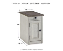 Load image into Gallery viewer, Bolanburg Chairside End Table with USB Ports &amp; Outlets
