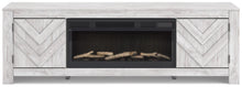 Load image into Gallery viewer, Cayboni 71" TV Stand with Electric Fireplace