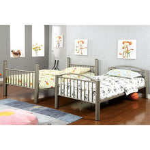 Load image into Gallery viewer, Lovia Metallic Gold Twin/Twin Bunk Bed