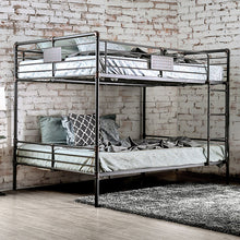 Load image into Gallery viewer, Olga I Antique Black Queen/Queen Bunk Bed image