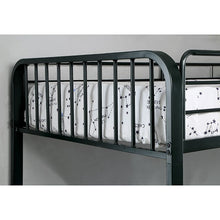 Load image into Gallery viewer, CLEMENT Black Metal Twin/Twin Bunk Bed