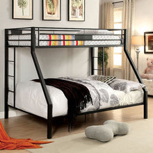 Load image into Gallery viewer, CLAREN Black Twin/Queen Bunk Bed image