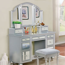 Load image into Gallery viewer, TRACY Silver Vanity w/ Stool image