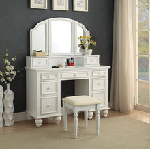 Load image into Gallery viewer, ATHY White Vanity w/ Stool image