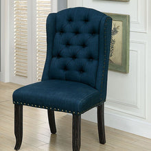 Load image into Gallery viewer, SANIA Antique Black Wingback Chair (2/CTN)