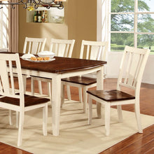 Load image into Gallery viewer, DOVER Vintage White/Cherry Dining Table w/ 18&quot; Leaf image