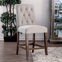 Load image into Gallery viewer, Sania III Beige/Rustic Oak Counter Ht. Chair (2/CTN)