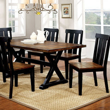 Load image into Gallery viewer, ALANA Antique Oak/Black Dining Table image