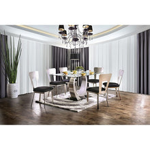 Load image into Gallery viewer, NOVA Silver/Black Dining Table